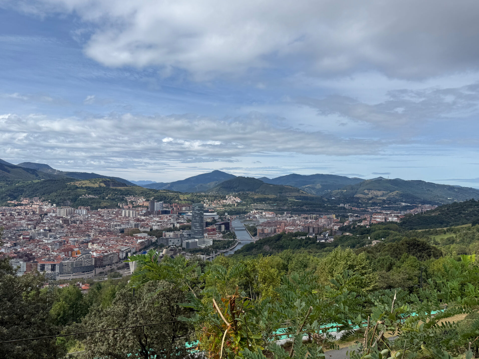 Bilbao view from the Artxanda Funicular